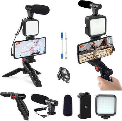 ProStudio Creator: El Kit de Creación de Contenido con Soporte para Celular, Luces LED y Micrófono. 🎥