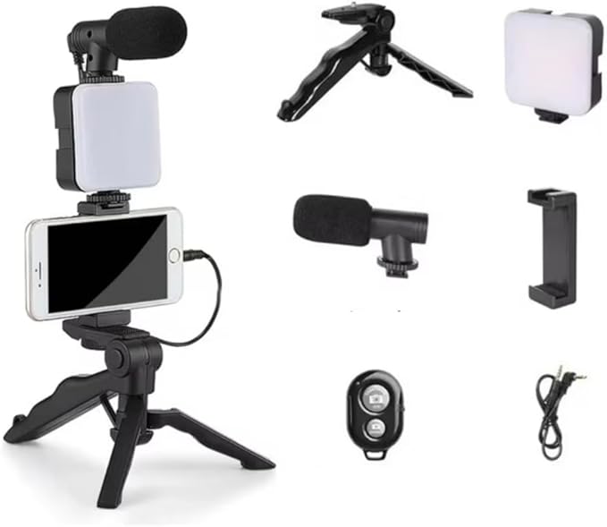 ProStudio Creator: El Kit de Creación de Contenido con Soporte para Celular, Luces LED y Micrófono. 🎥